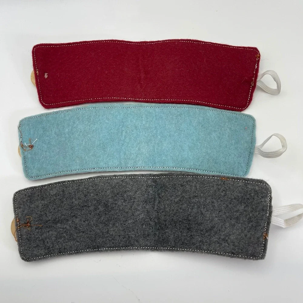 Set of 3 Handmade Felt‎ Mushroom & Acorn Coffee Cup Sleeves Cozies Fall Boho